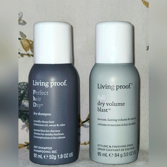 Living Proof Set: PhD Dry Shampoo 92ml & Dry Volume Blast 95ml ~New  ☆Authentic☆ - Picture 1 of 4